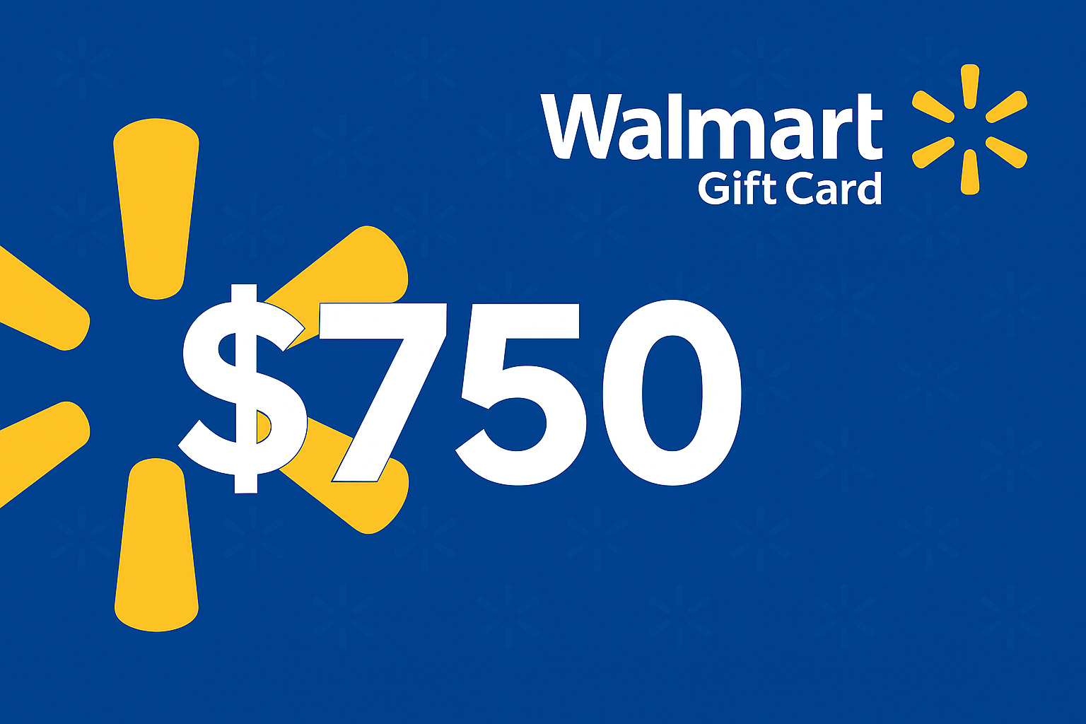 $750 Walmart Gift Card